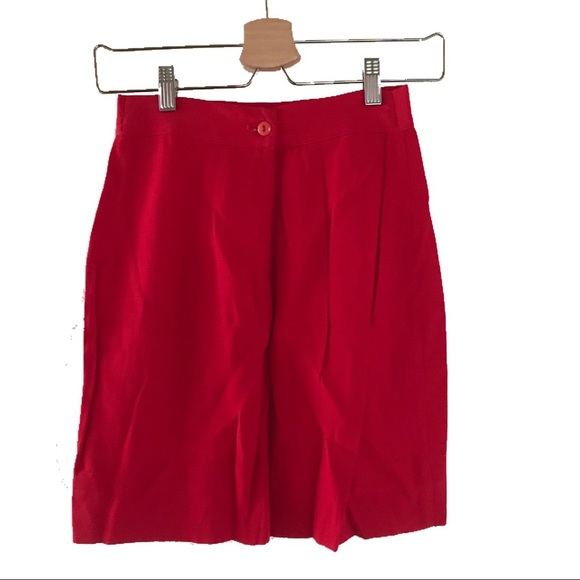Dawn Joy 80’s Style Vintage 2pc Red Top & Skirt - Picture 4 of 9